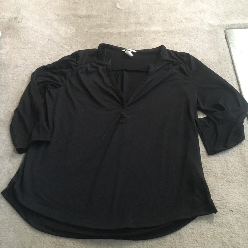 H&M Lightweight Black Tee Shirt Size M